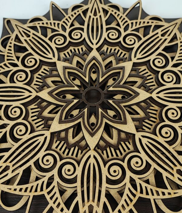 Viacvrstvová Drevená Mandala - MD01 - Image 2