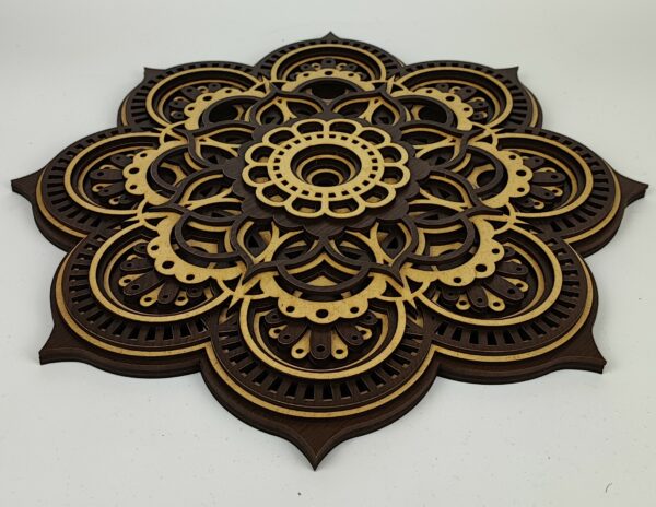Viacvrstvová Drevená Mandala - MD02 - Image 2