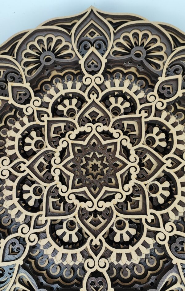 Viacvrstvová Drevená Mandala - MD07 - Image 3