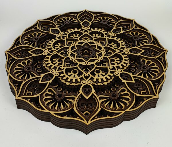Viacvrstvová Drevená Mandala - MD07 - Image 4