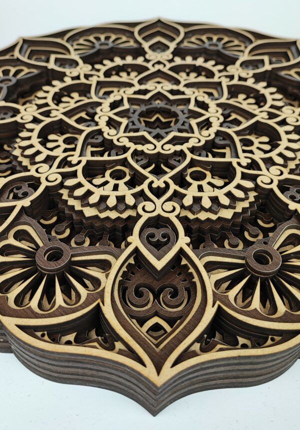 Viacvrstvová Drevená Mandala - MD07 - Image 5