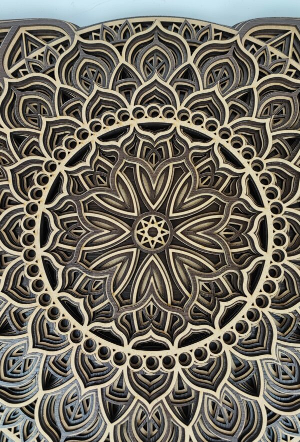 Viacvrstvová Drevená Mandala - MD16 - Image 4