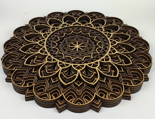 Viacvrstvová Drevená Mandala - MD17 - Image 4
