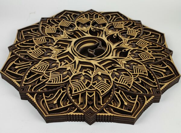 Viacvrstvová Drevená Mandala - MD18 - Image 3