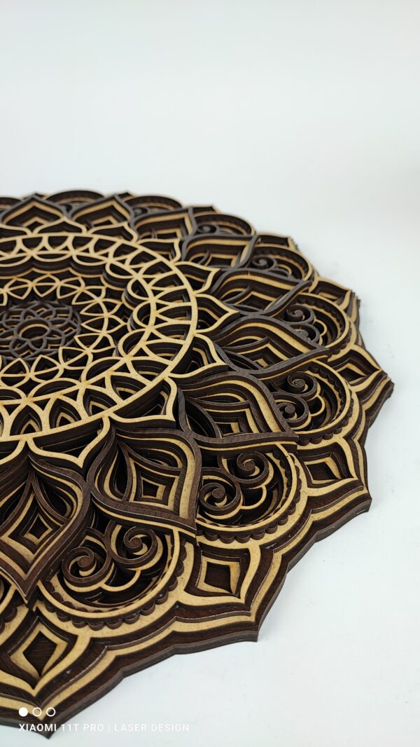 Viacvrstvová Drevená Mandala - MD21 - Image 5