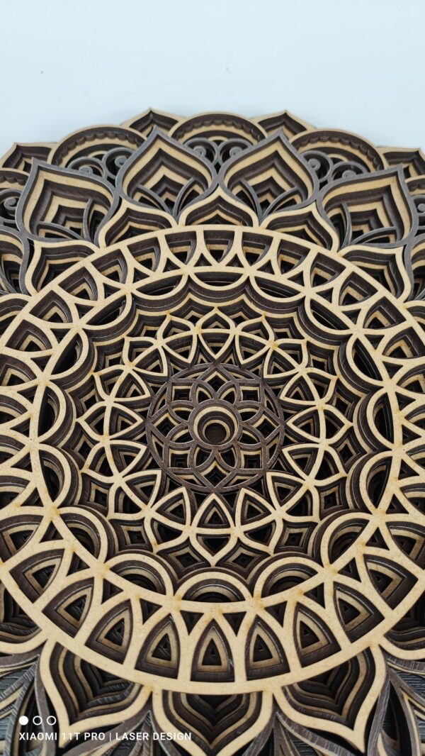 Viacvrstvová Drevená Mandala - MD21 - Image 6