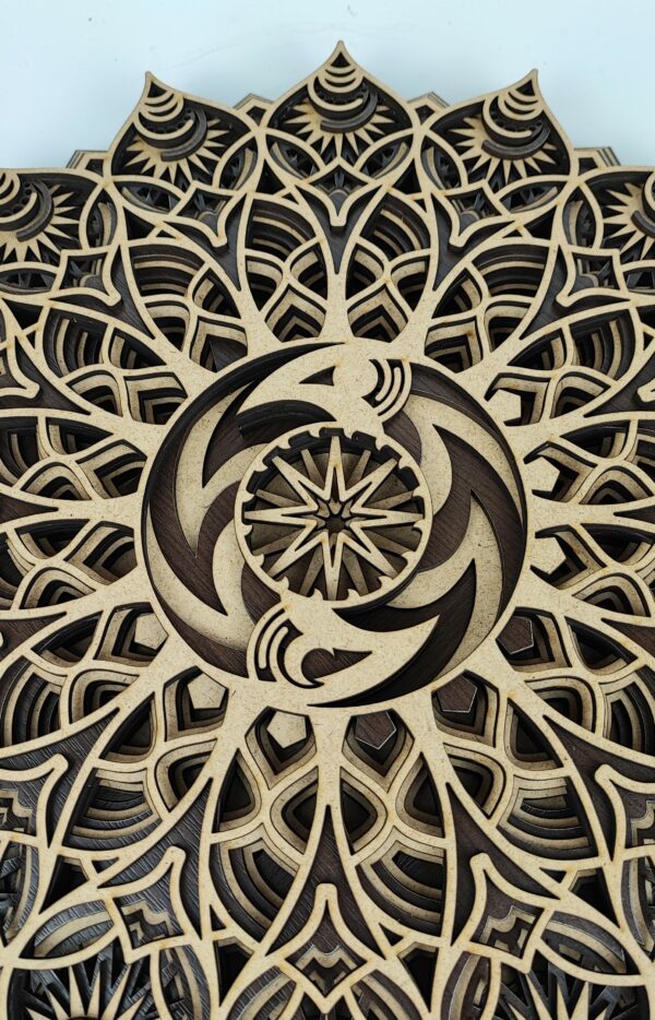 Multi-layered Wooden Mandala - MD23 - Image 3