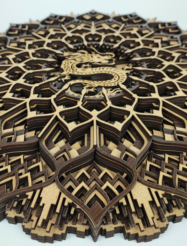 Viacvrstvová Drevená Mandala - MD25 - Image 4